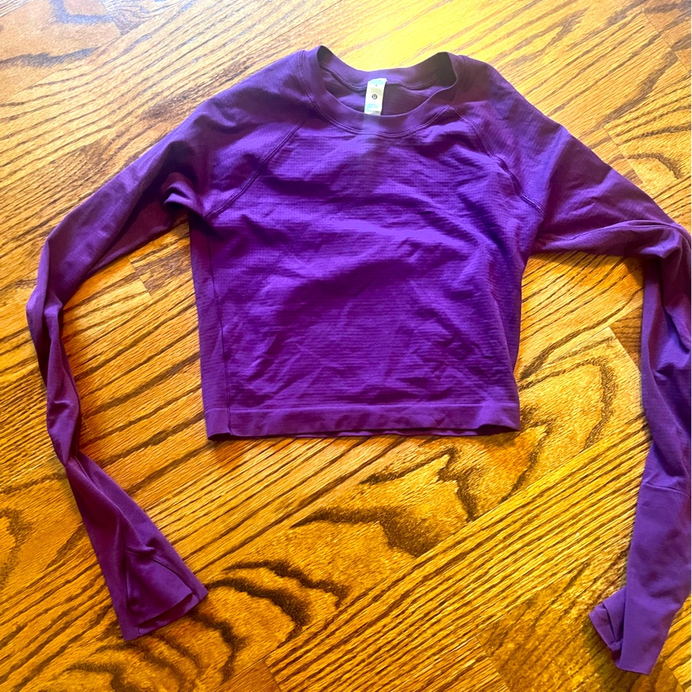 Lululemon Long Sleeve Crop Swiftly